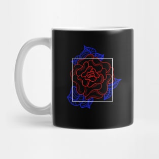 Minimalist Rose Line Art Mug